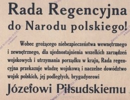 Odzyskanie niepodległości